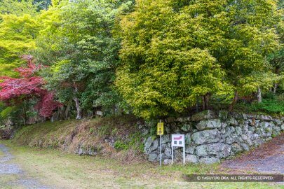 三瀬館の段郭石垣