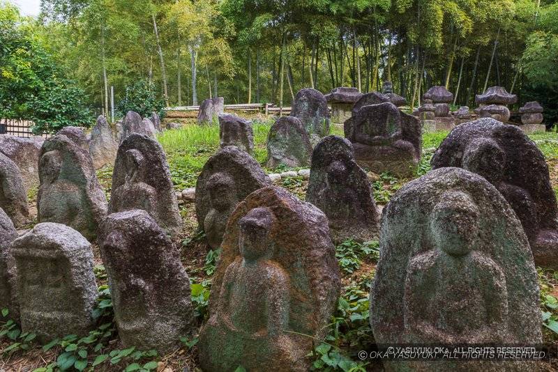 石仏を用いた旧二条城の転用石