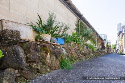 紀伊田辺城 外堀石垣跡