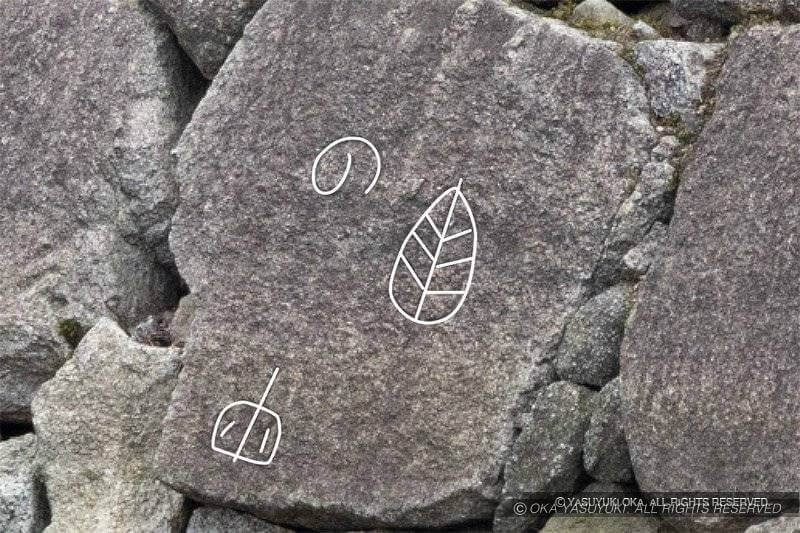 土佐山内家の刻印「一ツ葉柏」