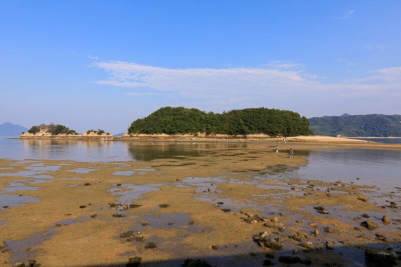 甘崎城の海割れ