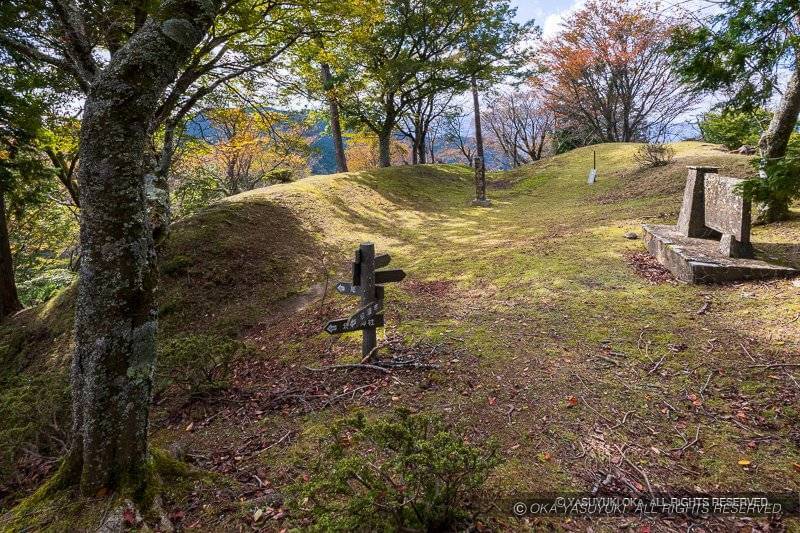 霧山城本丸跡