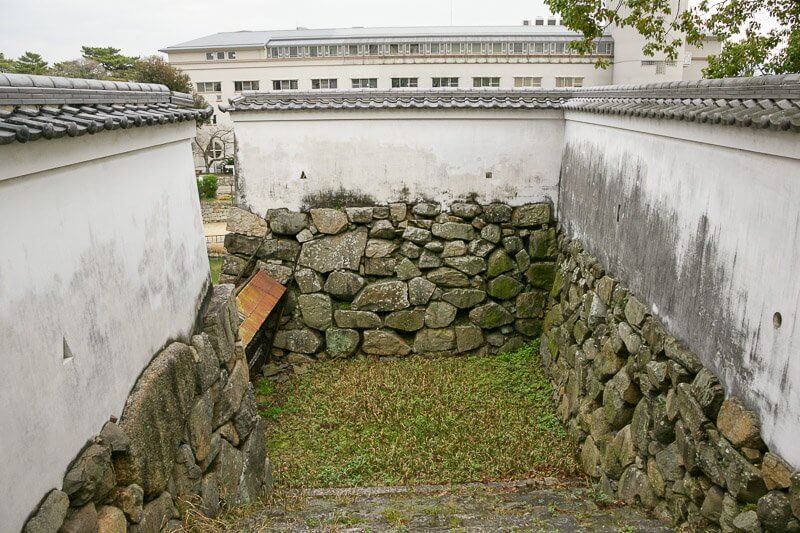 岸和田城の本丸東虎口