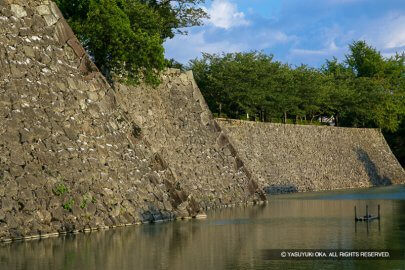 八代城の石垣風景