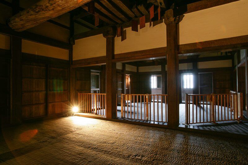大阪城乾櫓２階の風景