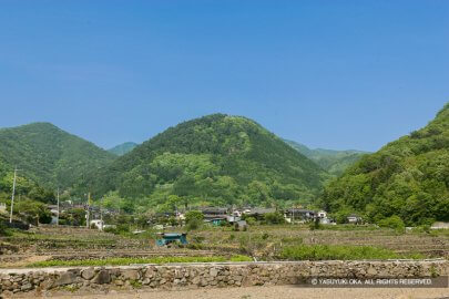 要害山城の遠景