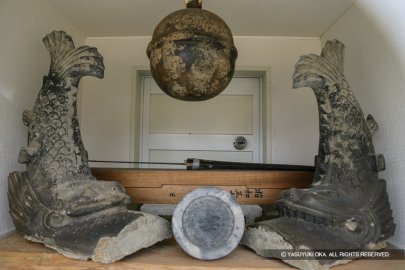 紀伊田辺城 鯱の展示