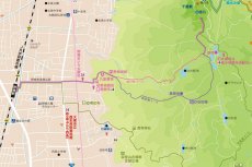 飯盛城登山ルートマップ