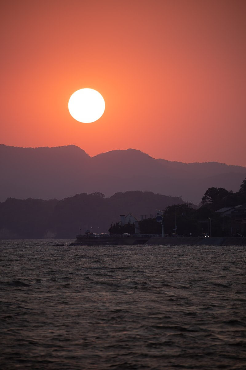 宍道湖の夕日