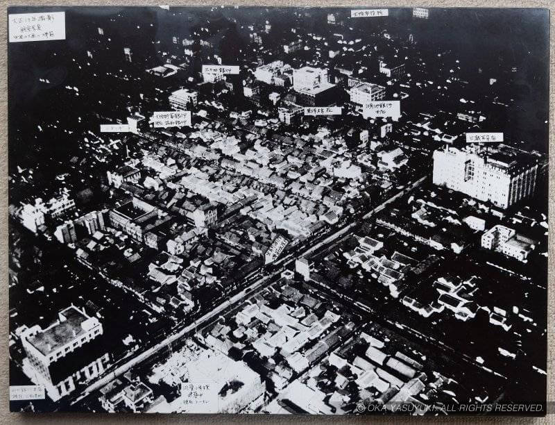 大正13年(1924)に撮影された大阪・船場の街並み