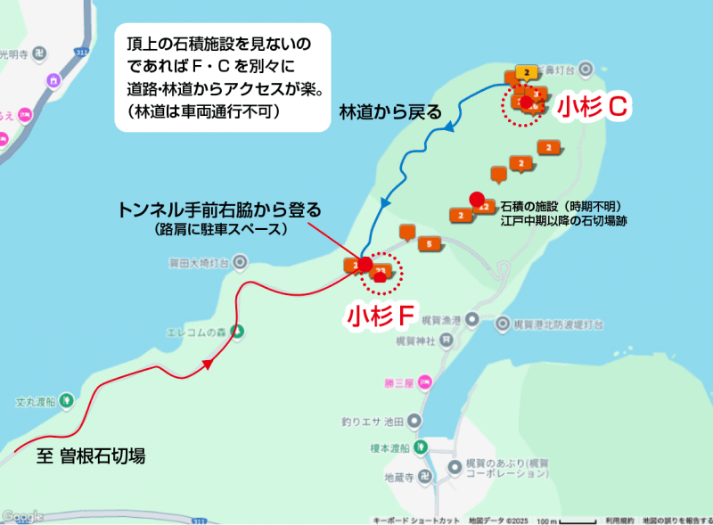 小杉C・F石切場マップ