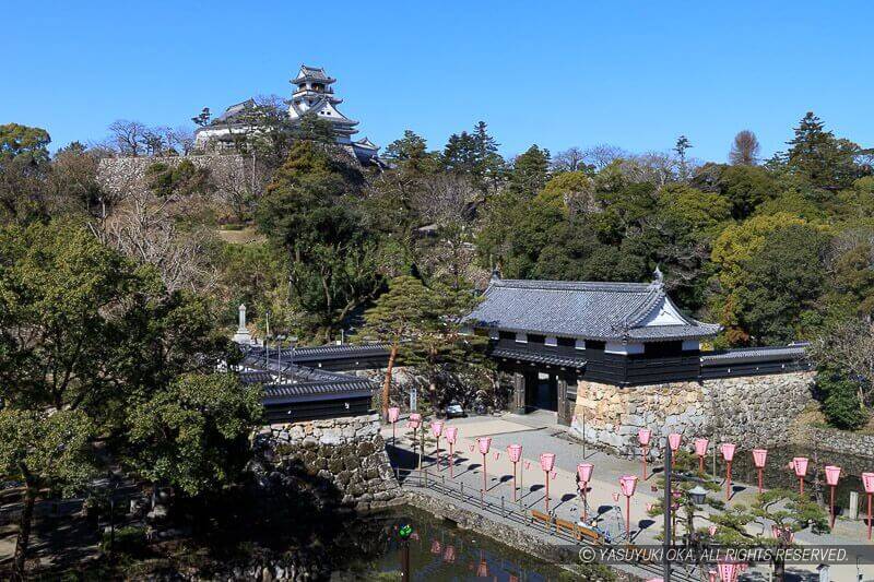 高知城歴史博物館からの遠景