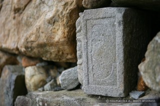 福知山城の天守台転用石