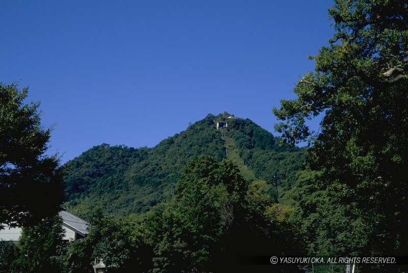 八幡山城（近江八幡城）遠景