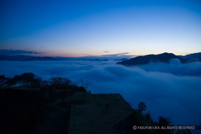 竹田城の雲海写真