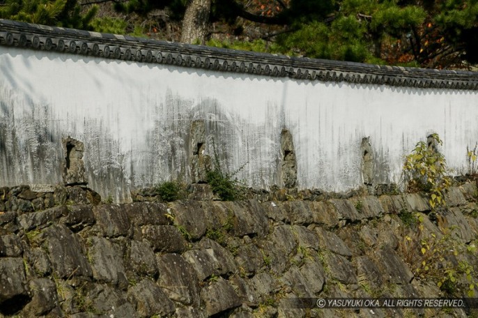 和歌山城・狭間塀石狭間