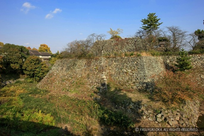 大和郡山城・本丸石垣と天守台