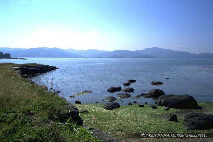 玖島城（大村城）から大村湾を望む