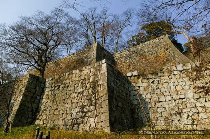 丸亀城・栃の木御門跡付近石垣