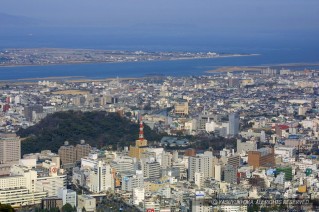 徳島城遠景