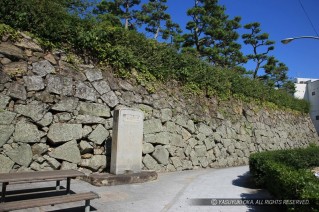 三原城二の丸船入櫓跡石垣