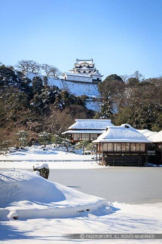 雪の彦根城