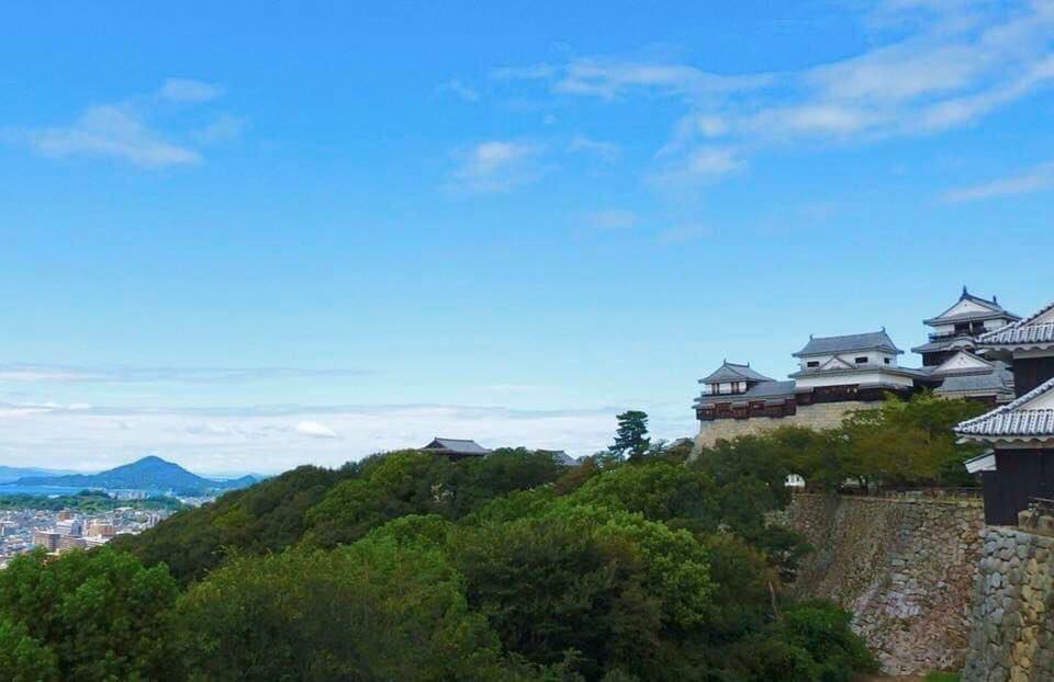 松山城本丸から北西を望む