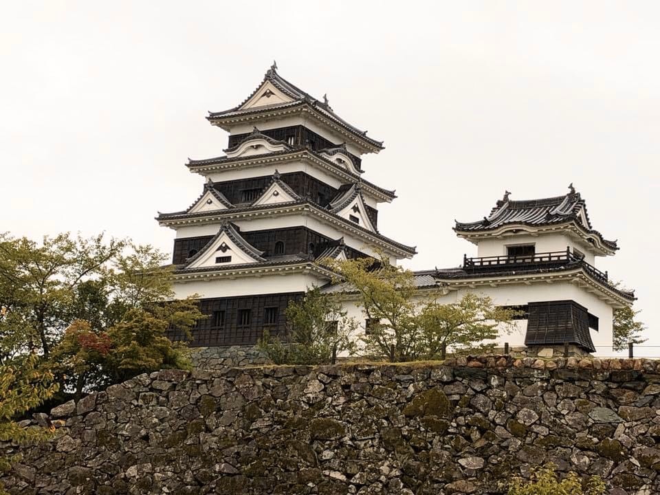 大洲城天守と高欄櫓