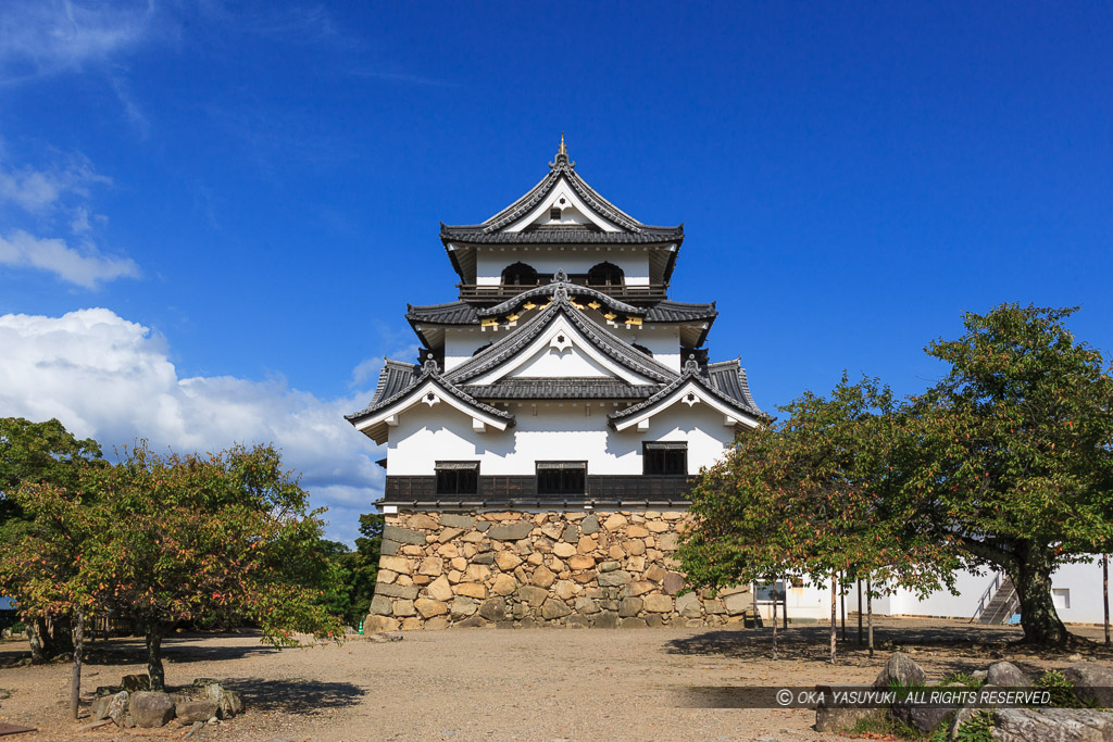 彦根城天守東面正面・夏