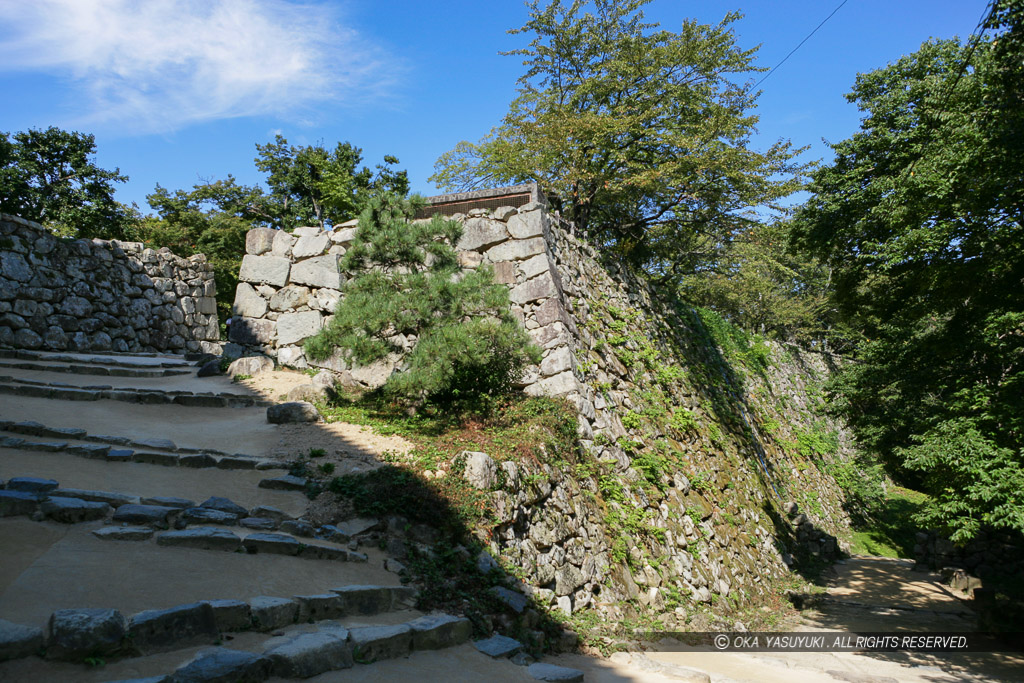 彦根城水手門跡・井戸郭から