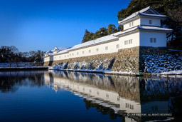 彦根城佐和口多聞櫓・雪｜高解像度画像サイズ：8688 x 5792 pixels｜写真番号：5DSA3626｜撮影：Canon EOS 5DS