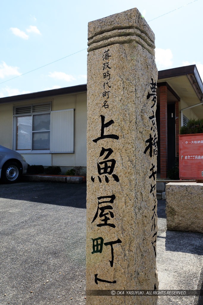 上魚屋町石碑