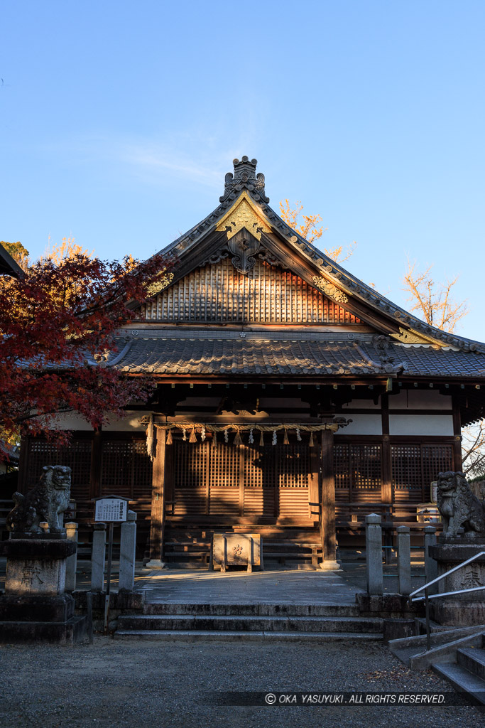 桑名城本丸跡に建つ鎮国守国神社