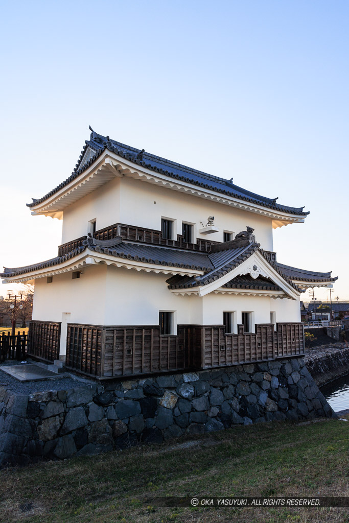 桑名城の蟠龍櫓（二層櫓）北面