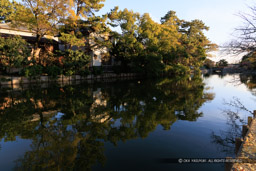 桑名城の水堀風景・本丸北側｜高解像度画像サイズ：8192 x 5464 pixels｜写真番号：344A6842｜撮影：Canon EOS R5