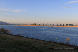 揖斐川と長良川の河口｜高解像度画像サイズ：8192 x 5464 pixels｜写真番号：344A6867｜撮影：Canon EOS R5