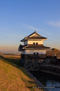 桑名城の蟠龍櫓（二層櫓）東面｜高解像度画像サイズ：5464 x 8192 pixels｜写真番号：344A6877｜撮影：Canon EOS R5