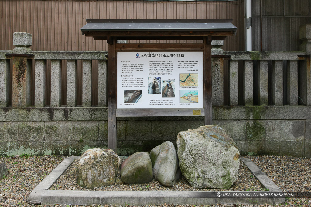 本町滑原遺跡出土石列遺構