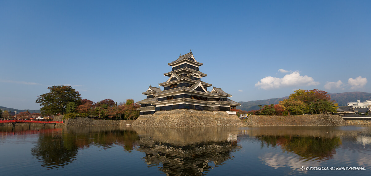 現存12天守、連結式望楼型の松本城